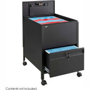 Safco® 5365 Drawer Based Legal Sized Mobile Tub File with Lock - Black