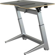 Focal™ Locus 4 Height Adjustable Sit-Stand Desk - 60" x 30" - Black