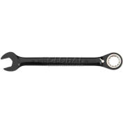 Proto JSCVM18F Black Chrome Combination Locking Flex-Head Ratcheting Wrench 18mm - Spline