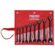 Proto JSCVT-9S 9 Piece Full Polish Combination Reversible Ratcheting Wrench Set - 12 Point