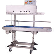Sealer Sales Free Standing Vertical Band Sealer w/ Dry Ink Coding, Stainless Steel