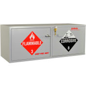 Stak-a-Cab™ Combo Acid (10x2.5 Liter)/Flammable (10x1 Gal.) Cabinet, Self-Closing, 47"x18"x18"