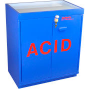 30x2.5 Liter, Floor Base Cabinet, Partially Lined, Top Tray, 31"W x 20"D x 36-5/8"H