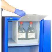 Justrite 35 X 36 X 23 1/2 Blue Polyethylene Under Counter Storage C