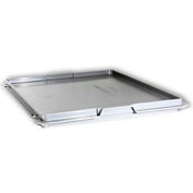 Schaefer Lid for Euro-Fix Container EFD43.GY1 - 15-3/4"L x 11-7/8"W, Gray - Pkg Qty 50