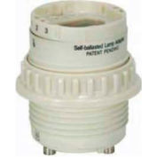 Satco 80-1849 Phenolic CFL Lampholder w/Uno Ring  G24q-1 - GX24q-1 60Hz  0.15A  13W-120V