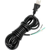 Satco 90-2243 15 Ft. Heavy Duty Cord Set 18/3 SVT -105-#176;C, Black