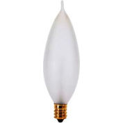Satco A3679 40ca9 1/2/F 40w Incandescent W/ Candelabra Base, 130v Bulb - Pkg Qty 25