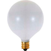 Satco A3932 60g16 1/2/W 60w Incandescent W/ Candelabra Base, 130v Bulb - Pkg Qty 25