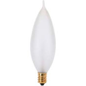 Satco S3263 60ca10/F 60w Incandescent W/ Candelabra Base, 120v Bulb - Pkg Qty 25