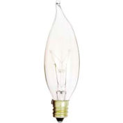 Satco S3273 15ca8 15w Incandescent W/ Candelabra Base, 120v Bulb - Pkg Qty 25