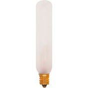 Satco S3315 15t6/F 15w Incandescent W/ Candelabra Base Bulb - Pkg Qty 25