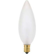 Satco S3385 40b10/F/220vv 40w Incandescent W/ Candelabra Base Bulb - Pkg Qty 25