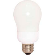 Satco S7284 9a19/27 9w W/ Medium Base - Soft White- Cfl Bulb - Pkg Qty 12