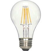 Satco S9875 4.5A19/CL/LED/E26/27K/ES/120V Filament A19 LED, Medium Base, Clear, 2700K