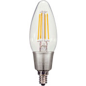 Satco S9570 4.5W C11 Filament LED Torpedo Candelabra Base Clear 2700K