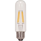 Satco S9580 4.5W T10 Filament LED Medium Base Medium Base 2700K Clear