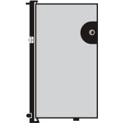 Screenflex 4'H Door - Mounted to End of Room Divider - Grey