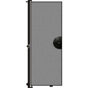 Screenflex 7'4"H Door - Mounted to End of Room Divider - Stone