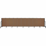 Screenflex 11 Panel Portable Room Divider, 4'H x 20'5"W, Fabric Color: Oatmeal