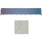 Screenflex 13 Panel Portable Room Divider, 4'H x 24'1"W, Vinyl Color: Mint