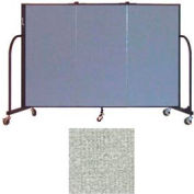 Screenflex 3 Panel Portable Room Divider, 4'H x 5'9"W, Vinyl Color: Mint