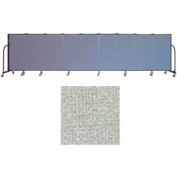 Screenflex 9 Panel Portable Room Divider, 4'H x 16'9"W, Vinyl Color: Mint