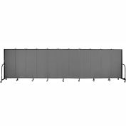 Screenflex 11 Panel Portable Room Divider, 5'H x 20'5"W, Fabric Color: Stone