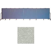 Screenflex 11 Panel Portable Room Divider, 5'H x 20'5"L, Vinyl Color: Mint