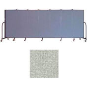 Screenflex 7 Panel Portable Room Divider, 5'H x 13'1"L, Vinyl Color: Mint