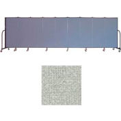 Screenflex 9 Panel Portable Room Divider, 5'H x 16'9"L, Vinyl Color: Mint
