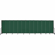 Screenflex Portable Room Divider - 13 Panel - 6'H x 24'1"L - Mallard