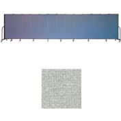 Screenflex 13 Panel Portable Room Divider, 6'H x 24'1"W, Vinyl Color: Mint