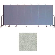 Screenflex 7 Panel Portable Room Divider, 6'H x 13'1"W, Vinyl Color: Mint