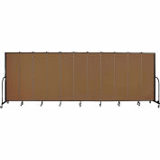 Screenflex 11 Panel Portable Room Divider, 6'8"H x 20'5"L, Fabric Color: Oatmeal