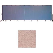 Screenflex 11 Panel Portable Room Divider, 6'8"H x 20'5"W, Vinyl Color: Raspberry Mist