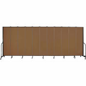 Screenflex 11 Panel Portable Room Divider, 7'4"H x 20'5"L, Fabric Color: Oatmeal