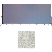 Screenflex 9 Panel Portable Room Divider, 7'4"H x 16'9"W, Vinyl Color: Granite