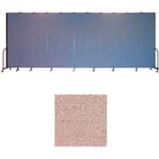 Screenflex 11 Panel Portable Room Divider, 8'H x 20'5"L, Vinyl Color: Raspberry Mist