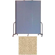 Screenflex 3 Panel Portable Room Divider, 8'H x 5'9"L, Vinyl Color: Sandalwood