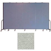 Screenflex 7 Panel Portable Room Divider, 8'H x 13'1"L, Vinyl Color: Mint