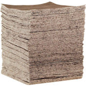 EverSoak® Light-Duty Absorbent Pads, 24 Gallon Capacity, 15" x 19", 100 Pads/Case