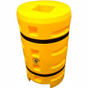 Column Sentry® Column Protector, 10"x 10" Square Opening, 24" O.D. x 42"H, Yellow