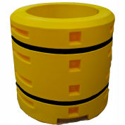 Column Sentry® Column Protector, 30" Diameter Round Opening, 44" O.D. x 42"H, Yellow