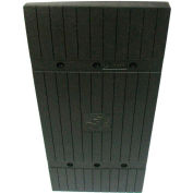 Park Sentry® Column Protector - Planks, For 24" x 24" Square Columns, Black, 4/Carton