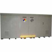 Securall® 18'W x 8'D x 8' 4"H Hazmat Chemical Storage Building 32 Drum