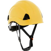 Jackson Safety CH-300 Climbing Industrial Hard Hat, Non-Vented, 6-Pt. Suspension, Yellow