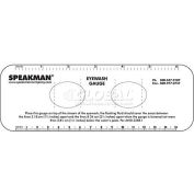 Speakman Plastic Eyewash Gauge, SE-952, Clear