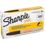 Sharpie® Pro Permanent Marker, Fine, Industrial Strength, Black - Pkg Qty 12