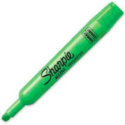 Sharpie® Accent Tank Highlighter, Smear Guard, Chisel Tip, Green Ink, Dozen